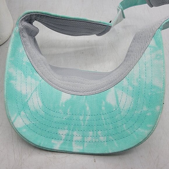 PGA Tour Turquoise Tie Dye Golf Visor Adjustable Outdoors Summer Casual Comfort - Picture 8 of 8